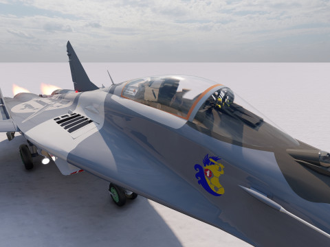 Mig 29 jet fighter 3D Модель