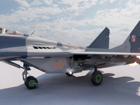 Mig 29 jet fighter 3D Модель
