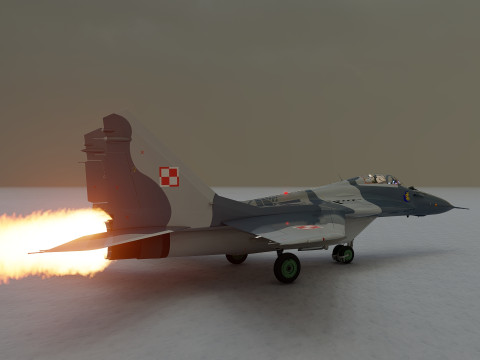 Mig 29 jet fighter 3D Модель