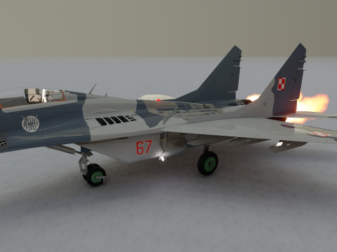 Mig 29 jet fighter 3D Модель