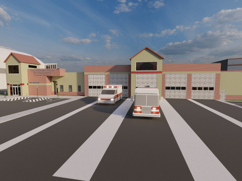 Terminal 4 do aeroporto de Barajas com interior Modelo 3D