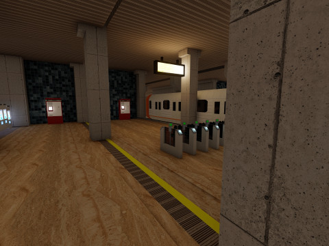 Terminal 4 do aeroporto de Barajas com interior Modelo 3D