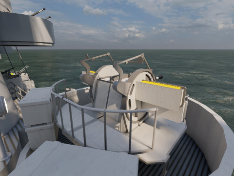 USS Oakland CL 95 3D Модель