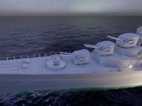 USS Oakland CL 95 3D Модель