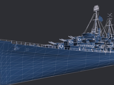 USS Oakland CL 95 3D Модель