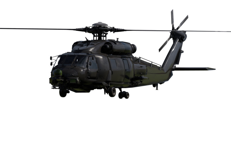 Sikorsky UH-60 Blackhawk 3D Model .c4d .max .obj .3ds .fbx .stl .blend