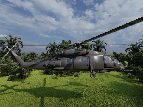 Sikorsky UH-60 Blackhawk 3D Model