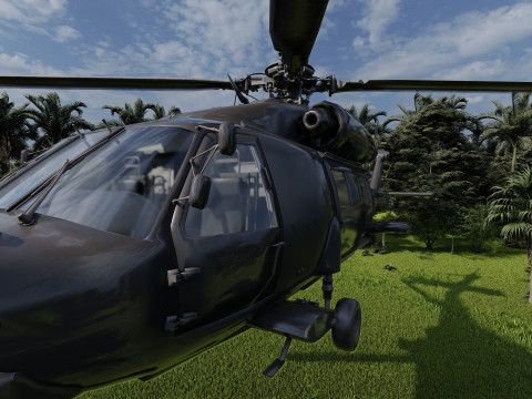 Sikorsky UH-60 Blackhawk 3D Model