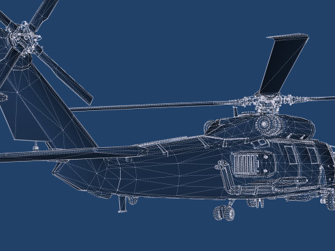 Sikorsky UH-60 Blackhawk 3D Model