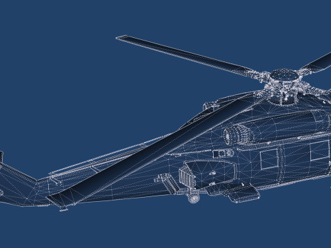 Sikorsky UH-60 Blackhawk 3D Model