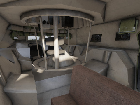 Detailed BTR-80 with interior 3D 模型