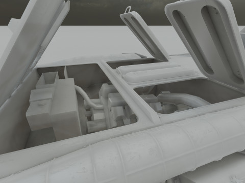 Detailed BTR-80 with interior 3D 模型