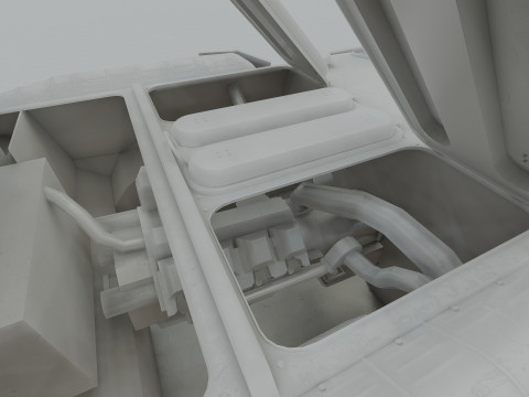 Detailed BTR-80 with interior 3D 模型