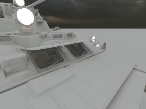 Detailed BTR-80 with interior 3D 模型