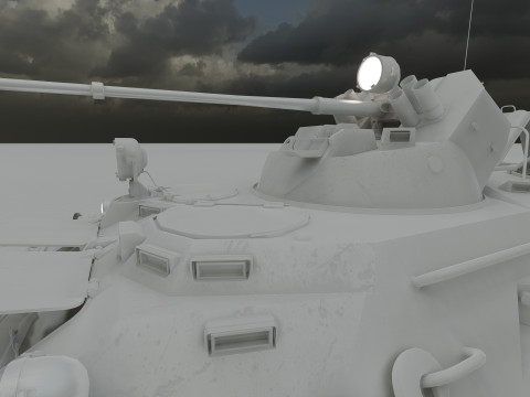 Detailed BTR-80 with interior 3D 模型