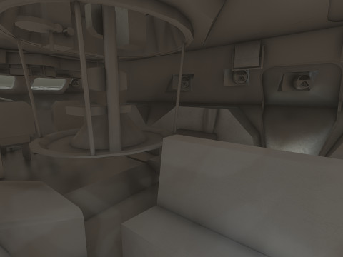 Detailed BTR-80 with interior 3D 模型