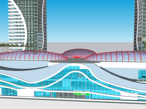 Conceptual mix use building 3Dモデル