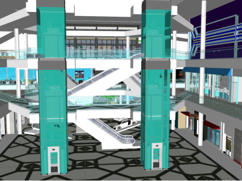 Conceptual mix use building 3Dモデル