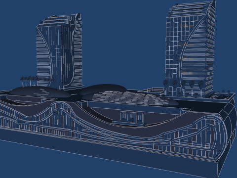 Conceptual mix use building 3Dモデル