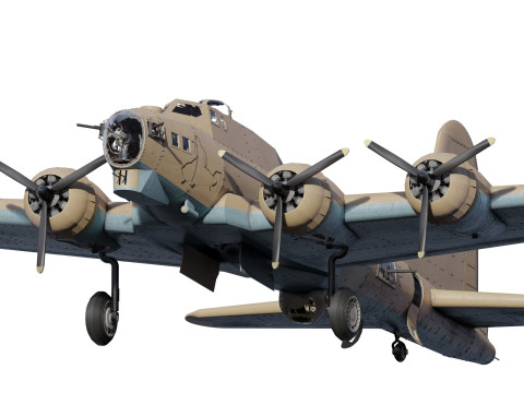 Boeing b-17 flying fortress Modelo 3D