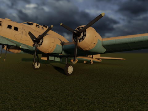 Boeing b-17 flying fortress Modello 3D