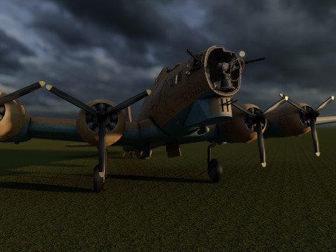 Boeing b-17 flying fortress Modello 3D