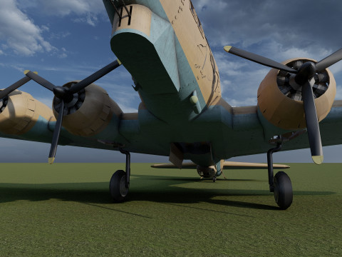 Boeing b-17 flying fortress Modello 3D