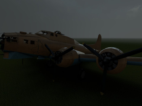 Boeing b-17 flying fortress Modello 3D