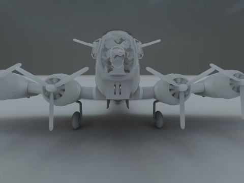 Boeing b-17 flying fortress Modello 3D