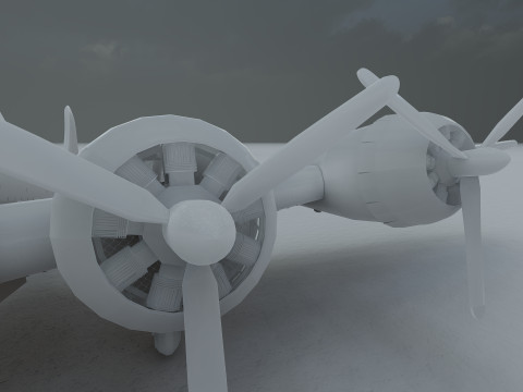Boeing b-17 flying fortress Modello 3D