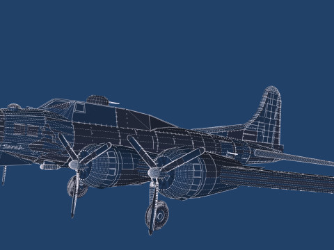 Boeing b-17 flying fortress Modello 3D