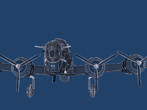 Boeing b-17 flying fortress Modello 3D