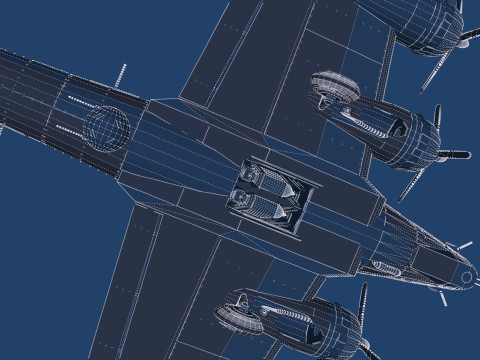 Boeing b-17 flying fortress Modello 3D