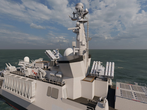 THERMOPYLES GREEK NAVY FRIGATE 3D Модель
