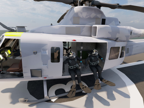 THERMOPYLES GREEK NAVY FRIGATE 3D Модель