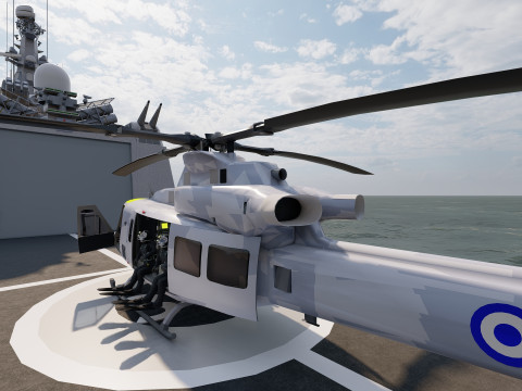 THERMOPYLES GREEK NAVY FRIGATE 3D Модель