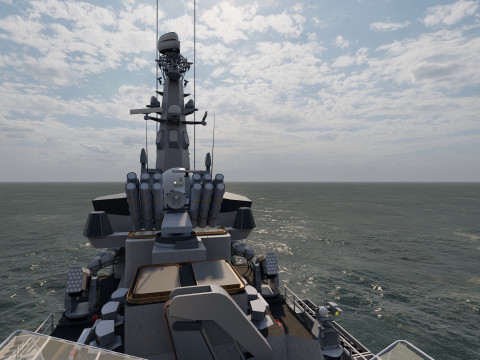 THERMOPYLES GREEK NAVY FRIGATE 3D Модель