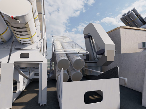 THERMOPYLES GREEK NAVY FRIGATE 3D Модель