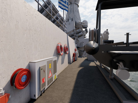 THERMOPYLES GREEK NAVY FRIGATE 3D Модель