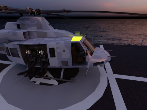 THERMOPYLES GREEK NAVY FRIGATE 3D Модель