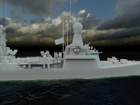 THERMOPYLES GREEK NAVY FRIGATE 3D Модель