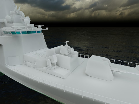 THERMOPYLES GREEK NAVY FRIGATE 3D Модель