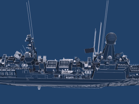 THERMOPYLES GREEK NAVY FRIGATE 3D Модель