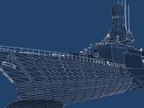 THERMOPYLES GREEK NAVY FRIGATE 3D Модель