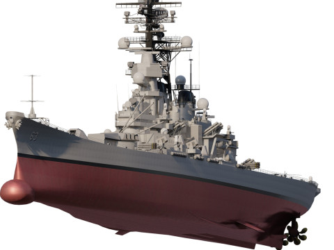 USS MISSOURI BB-63 Model 3D