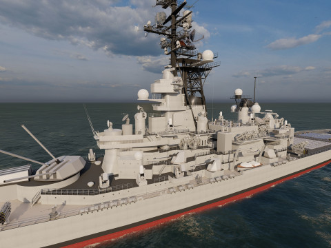 USS MISSOURI BB-63 3D 模型