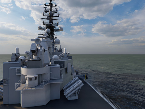 USS MISSOURI BB-63 3D 模型