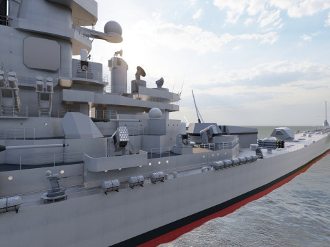 USS MISSOURI BB-63 3D 模型