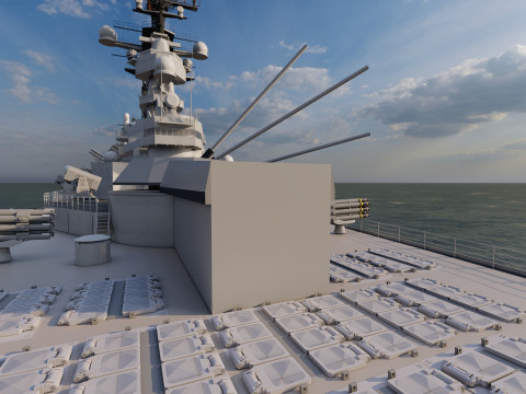 USS MISSOURI BB-63 3D 模型