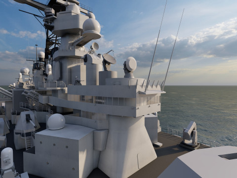 USS MISSOURI BB-63 3D 模型